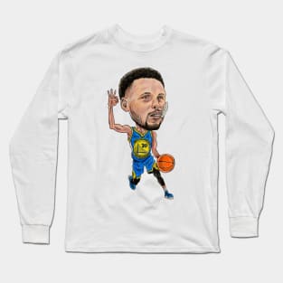 Steph Caricature Long Sleeve T-Shirt